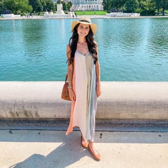 Color blocked summer spring jumpsuit - Picture 2 of 5